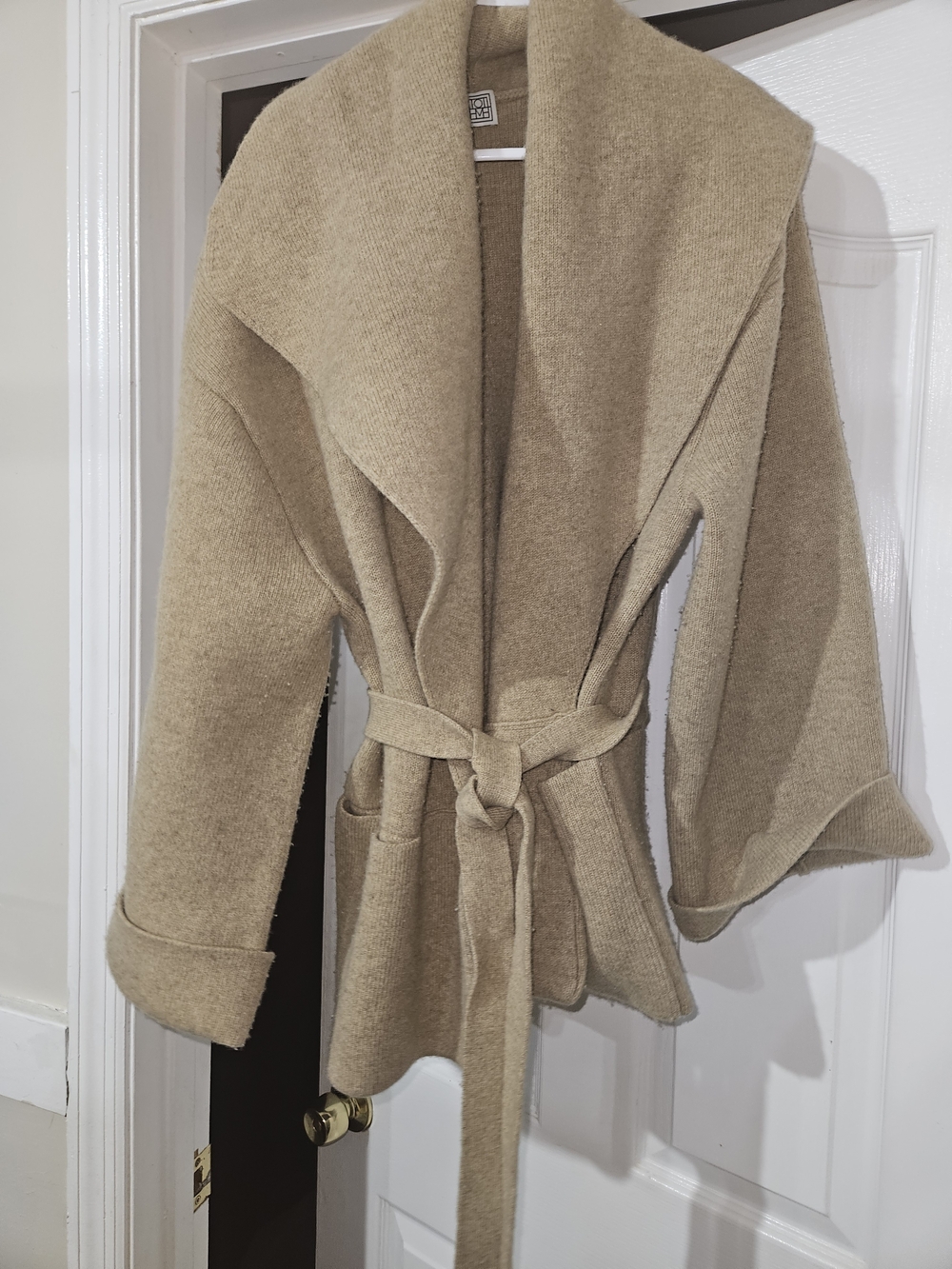 Toteme Camel Wrap Trench Coat with Belt